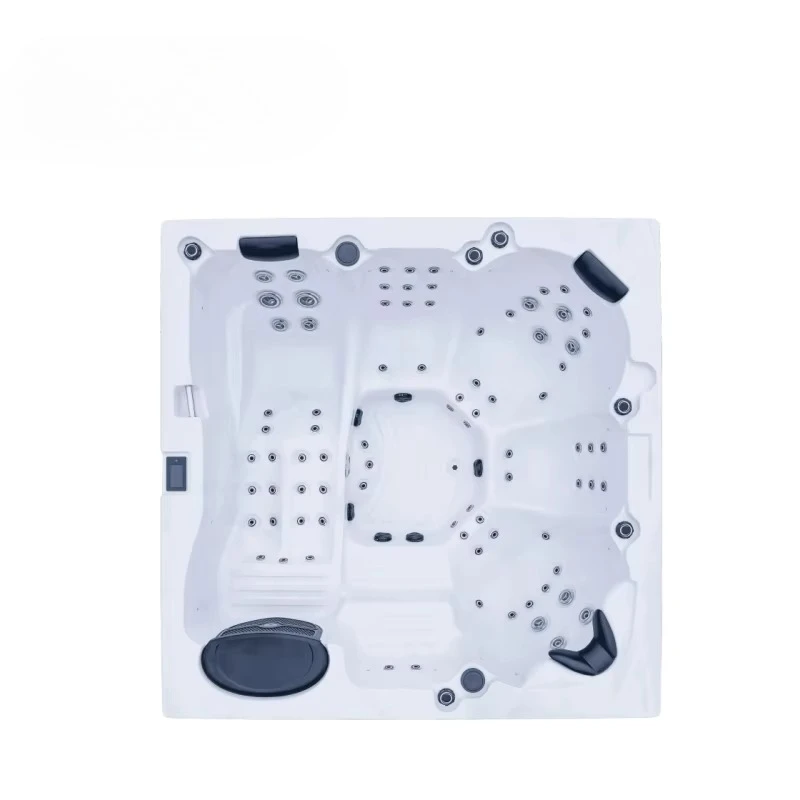 Outdoor Hot Tub Acrylic Massage Heated Whirlpool Digital Smart Energy Saving 2-5 Person OEM Supplier Resort