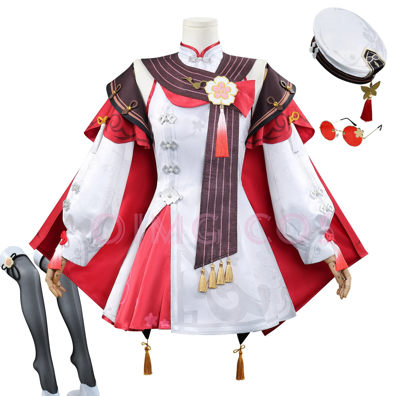 Genshin Impact Hu Tao Xiangling Costume Cosplay Lanterna Rite Carnevale Uniforme Anime Costumi di Halloween Gioco per donne