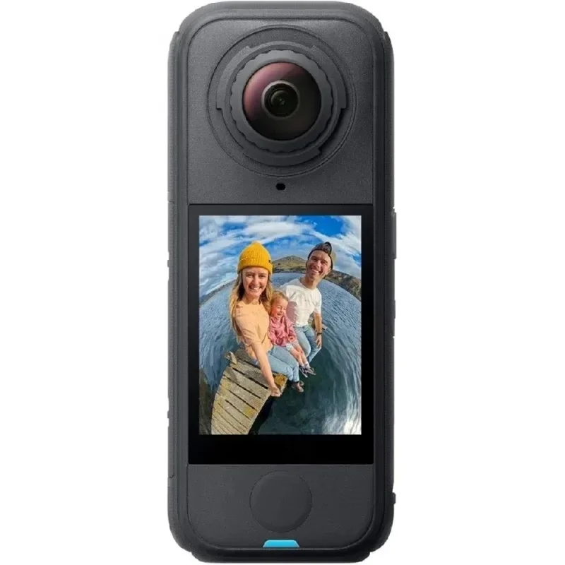 New 8K 360 Camera Lightweight 165g with Invisible Selfie Stick Effect Replaceable Lenses Built-in Wind Guard FlowState Stabiliza