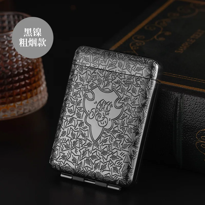 New retro Carving Metal 20 16 pack Cigarette case Sealed Waterproof large Capacity Portable Men Cigarette Box Smoking Accessory view 5