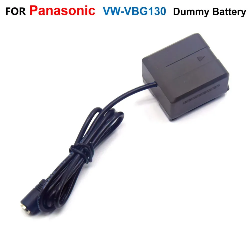 VW-VBG130 VBG6 DC Coupler VBG260 Fake Battery For Panasonic HS250 SD700 TM200 SDR-H20 HDC-DX1 PV-GS80 VDR-D50 HS600 PV-GS90