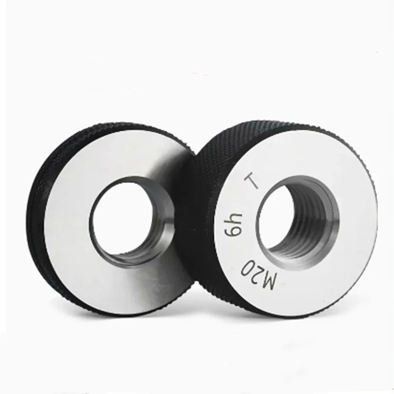 Medidor de anel de rosca m1 m3 m16 m18 m20 m24 m26 go/no go calibre métrica precisão parafuso interno calibre fino, ferramenta de teste de rosca passo