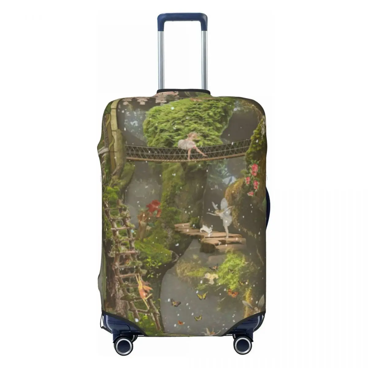 

Изготовленный на заказ чехол для дорожного багажа Tinkerbell, эластичный защитный чехол для чемодана, подходит для 18-32 дюймов