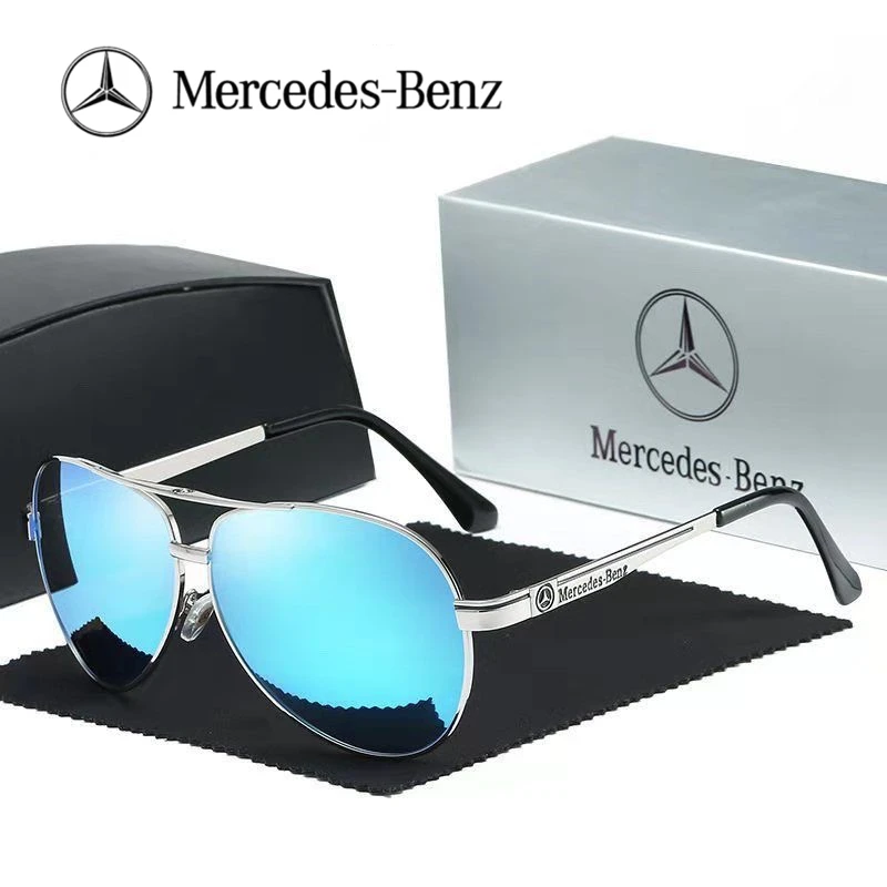 مرسيدس بنز A B C E S V Class GLB GLC GLE AMG Pilot SLK SLC ML نظارات السيارة الراقية المضادة للوهج نظارات السائق المستقطبة #3