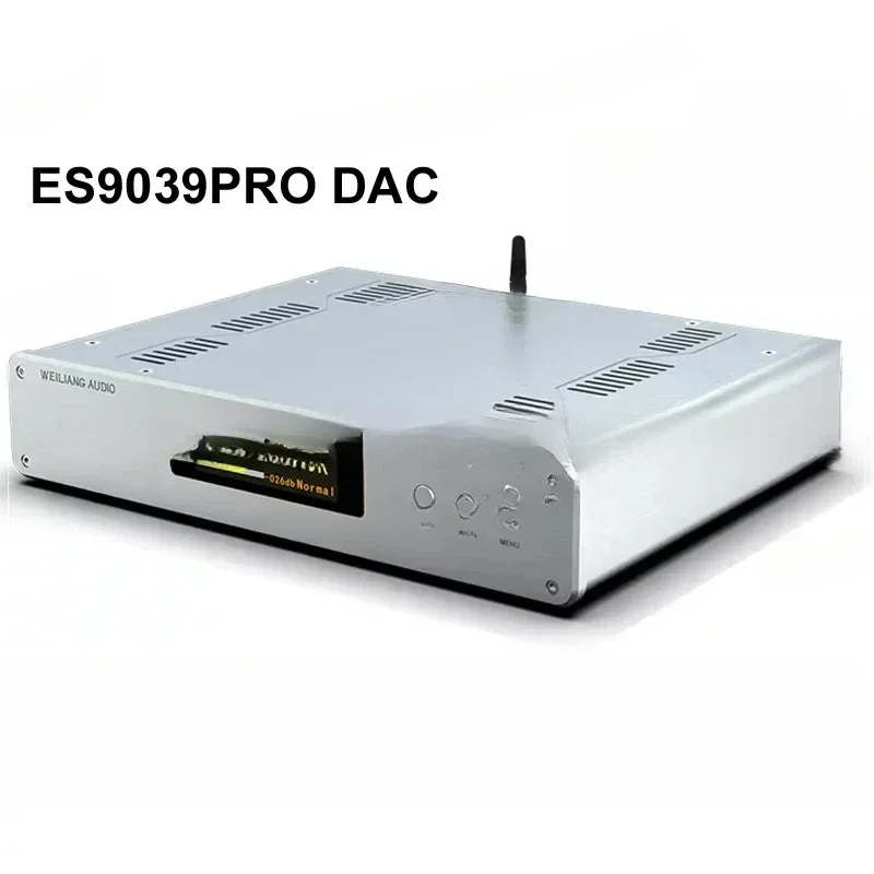 DC300 Dual Core ES9038PRO ES9039PRO 5.0 seimbang HiFi Audio DSD DAC dekoder Amanero USB pengendali jarak jauh