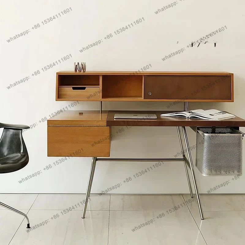 Metal and all solid wood customizable home desk medieval desk designer modern workbench