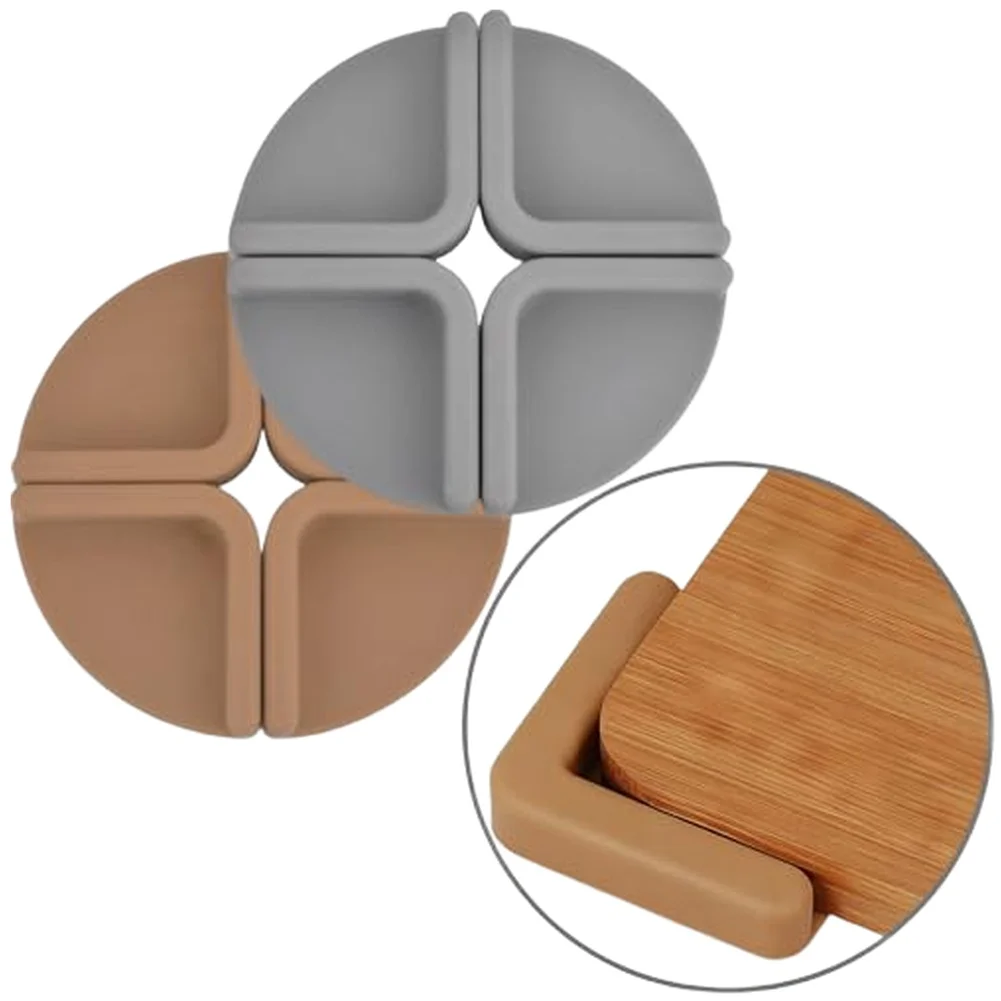 For Wooden Boards Kitchen Stabilizers Cutting Board Feet Gray Silicone Anti-slip Pads For Kitchen Easy To Clean
