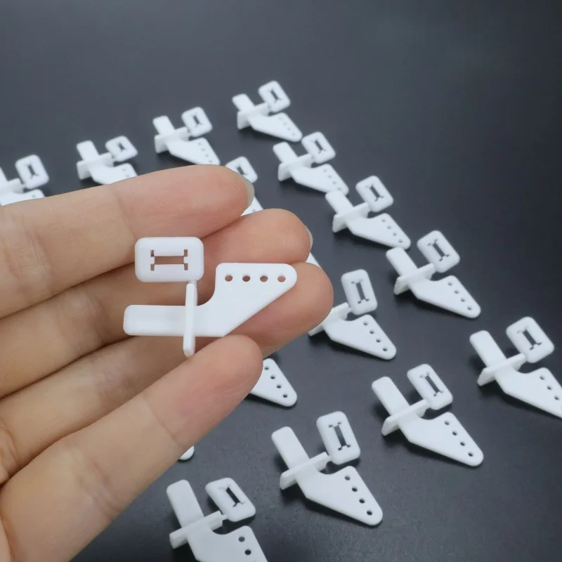 20Pcs Nylon Pin Horns 4 Hole For Rc Airplane Parts Remote Control For Model Foam Electric Rc Plane L Parts  Toys Accs