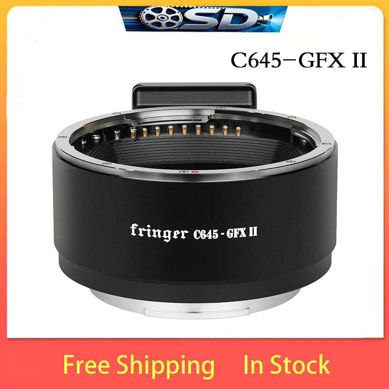 Auto Focus C645-GFX II Smart Adapter for Contax 645 Lenses Compatible with Fujifilm GFX Medium Format Cameras