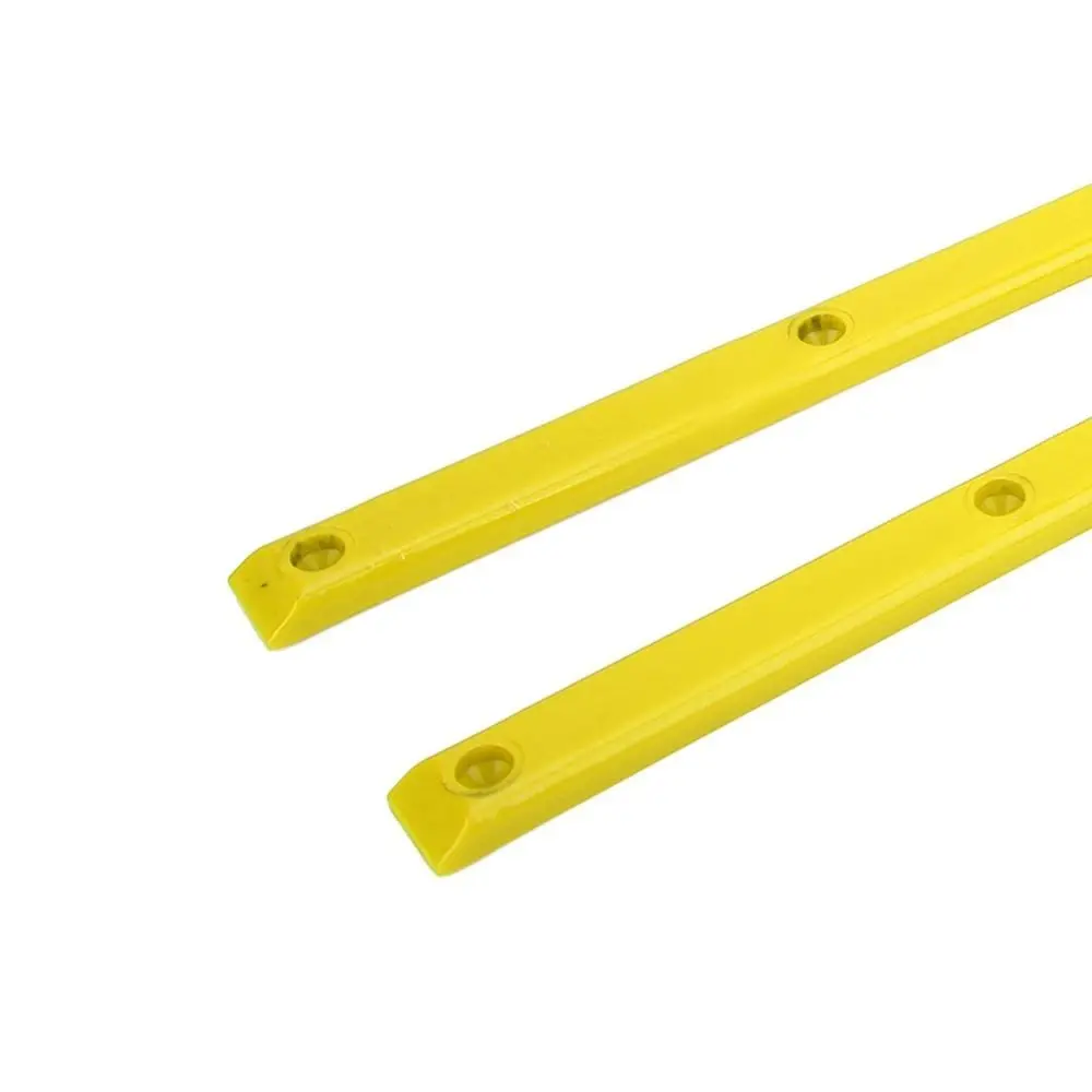 2 pezzi durevoli binari in ABS con ossa a coste colorati 36,5x1,7 cm binario per skateboard protezioni per mazzi di skateboard mazzi di skateboard