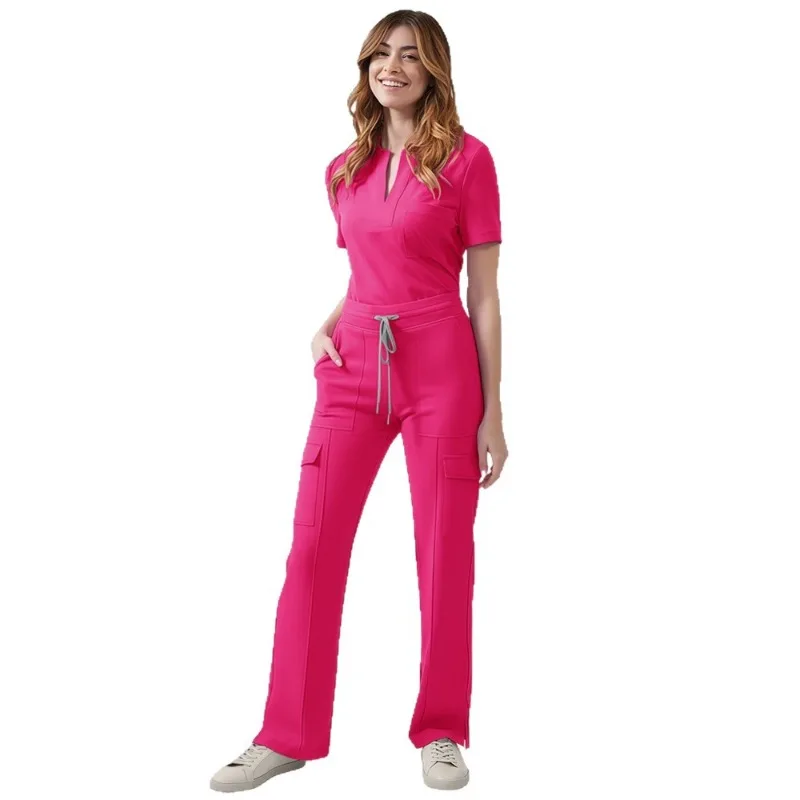 Scrubs Uniform Multi Short Sleeve Tops Pants Hospital Set Women Pet Shop Doctor Scrub Medical Surgery Nurse Workwear Scrub Suit