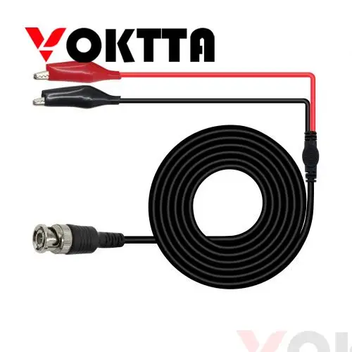 

1pcs BNC Male to Dual Alligator Clips Alligator Clip Oscilloscope Test Probe Cable 1M Alligator Clips Cable Test Line