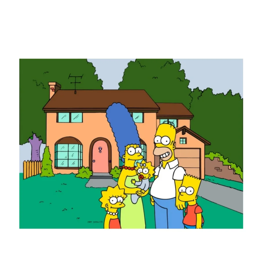 Jigsaw Puzzles The Simpsons Family and House Cardboard/wooden 108/200/300/500/1000 Pieces Puzzles for Adults Kids Family Games