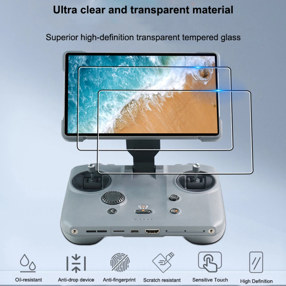 

for DJI Mavic 4Pro HD Tempered Glass Screen Protector 2pcs for DJI RC Pro 2 Controller Protective Film with Auto Alignment Kit
