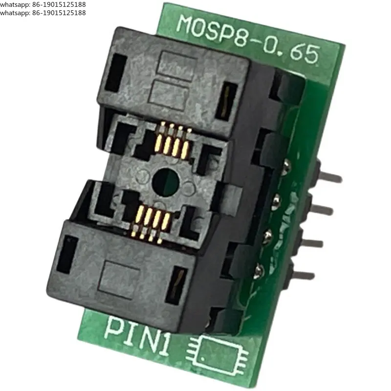 MSOP8 burning seat foot spacing 0.65mm including foot 4.9mm conversion DIP adapter programming programming programming test seat