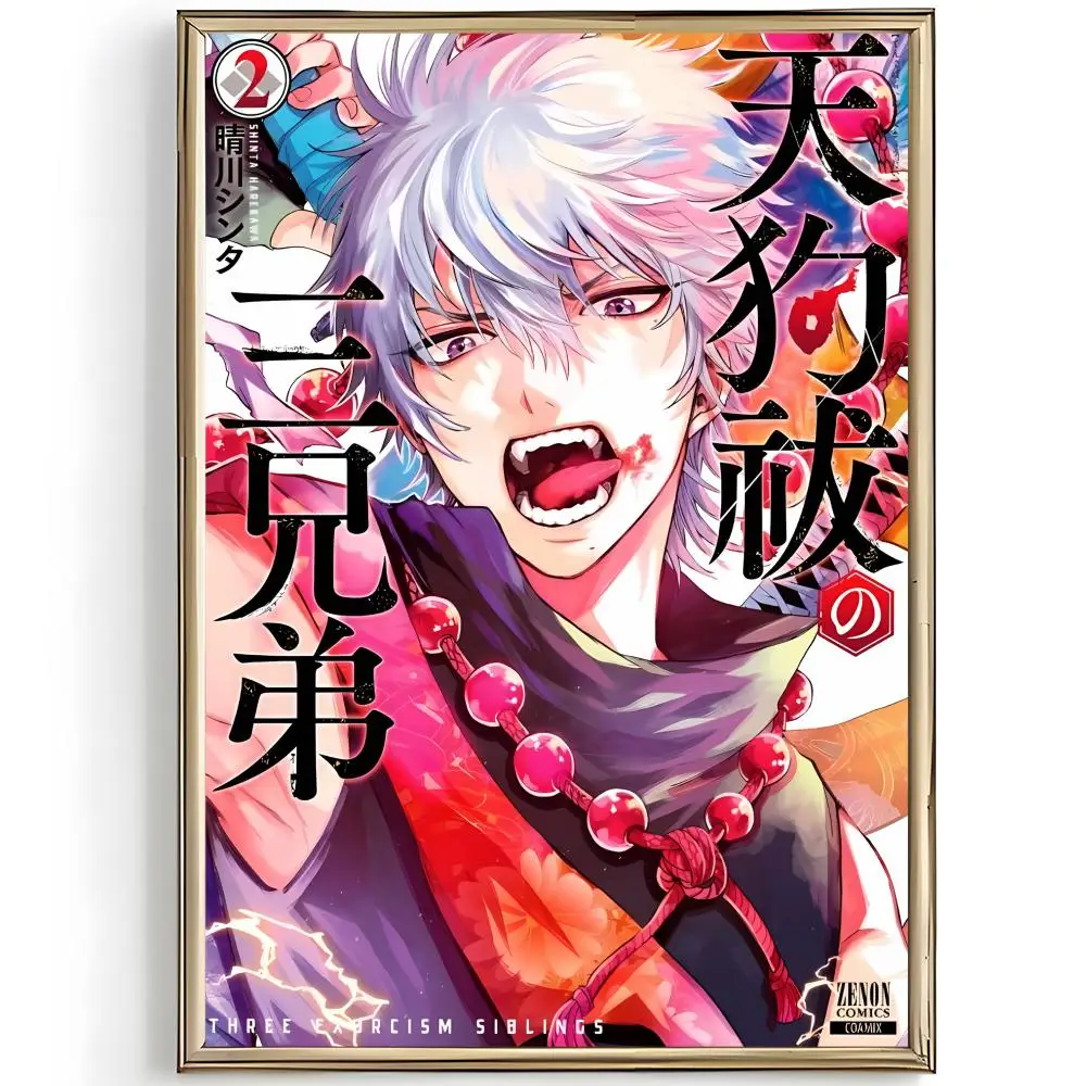 Occult Family Anime T-Three Exorcism Siblings Poster Unique Home Decoration Ideas & Stylish Interior Art