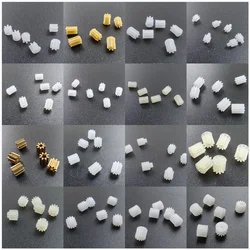 6pcs/bag 0.3M 0.4M 6T 7T 8T 9T 10T 11T 12T 13T Small Motor Gears For R/c Toys Drone Gear Spare Parts