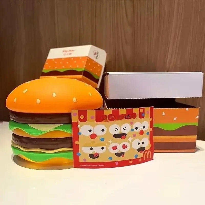 Burger fries patting lamp bedroom bedside night light desktop model ornaments accompany children's birthday gift
