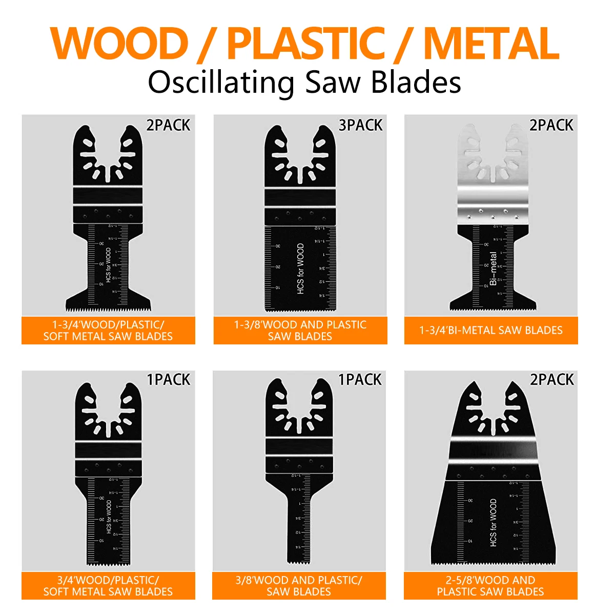81 шт. многофункциональные лезвия из высокоуглеродистой стали, смешанные осциллирующие пилы, быстросъемные осциллирующие лезвия, многофункциональное поворотное лезвие