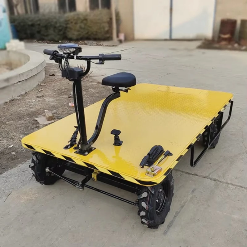 Electric Four-Wheel Portable Iron Warehouse Cargo Truck 1 Ton