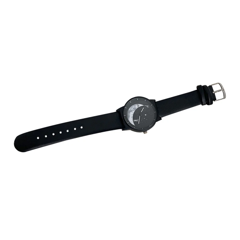 ساعة عرض رائد فضاء مع حزام للسيدات والرجال مقاومة للماء وحركة موثوقة وساعة يد أنيقة ومتعددة الاستخدامات للارتداء اليومي