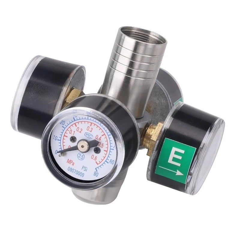 4-Port Digital Pressure Gauge Multi-Functional Air Control Unit Lab Chair Accessories Pressure Valve Regulator Machinery s