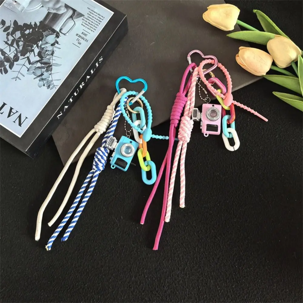 Creative Miniature Love Hanging Buckle Camera-Shaped Colorful Camera Pendant Mini Keychain Small Gifts