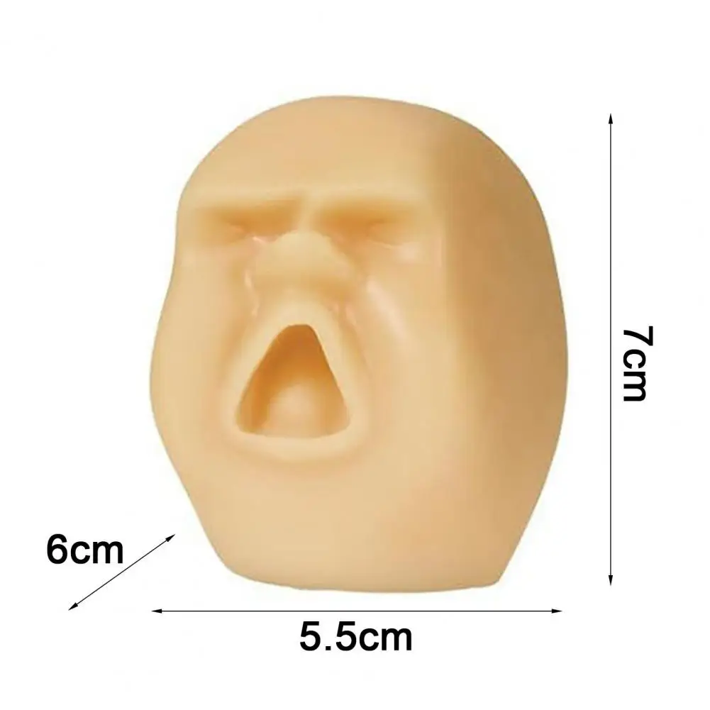 人間の顔を握るおもちゃ、不安ストレス解消、リアルな頭をつまむ感覚玩具、ティーン、大人向け、柔らかいTPR、落ち着く顔、フィジェットトイ