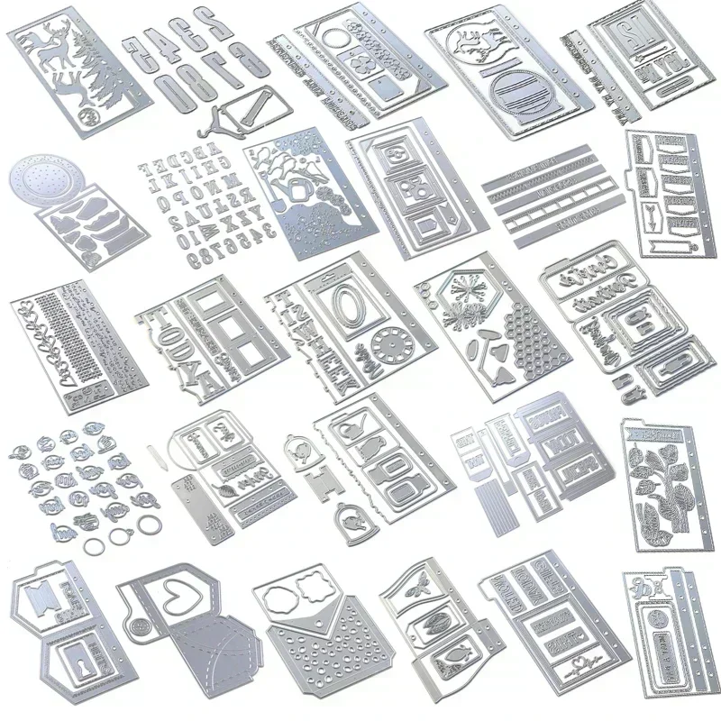 New 2024 Metal Cutting dies scrapbook practice Photo album decoration process diy Scrapbooking Photo Album Decorative Embossing