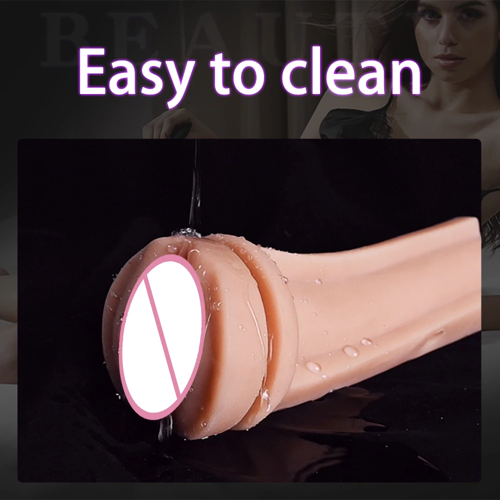 ذكر مص جهاز استمناء المهبل الحقيقي لينة سيليكون الكبار الاستمناء جيب كس الاصطناعي ألعاب الجنس المهبلي للرجال السلع #4