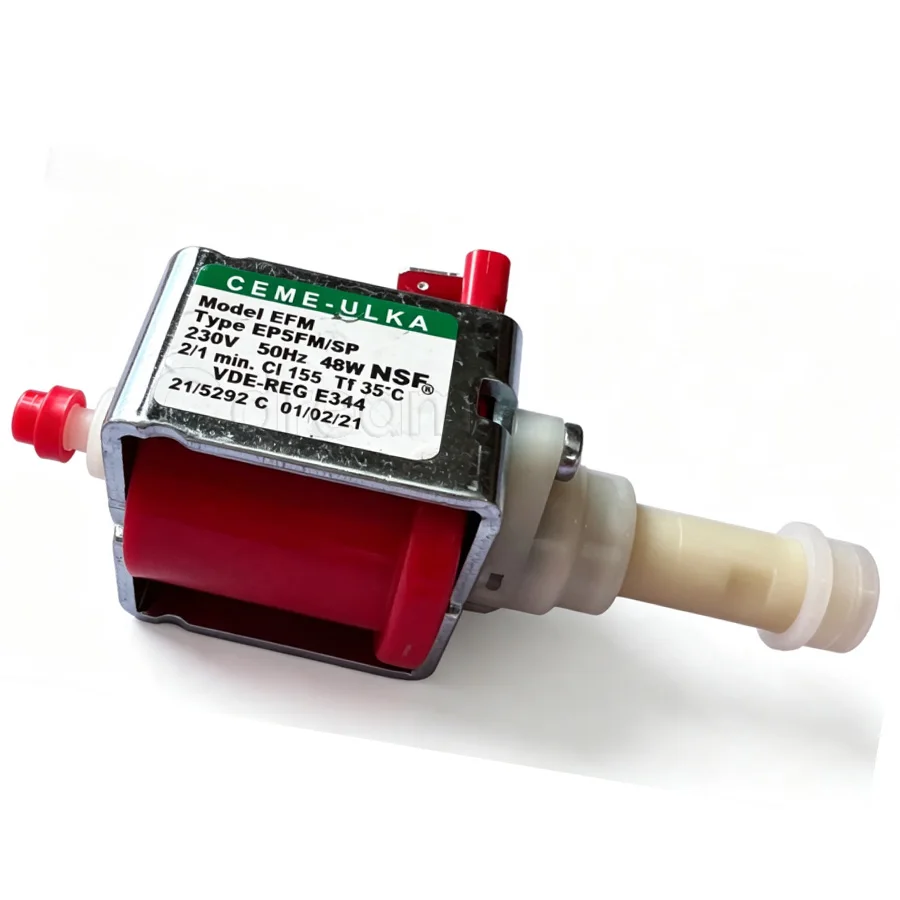Bomba de Água Vibratória Solenoide para Máquina de Café/Expresso ULKA EP5FM/SP 48W 230V 50Hz, Compatível com DeLonghi