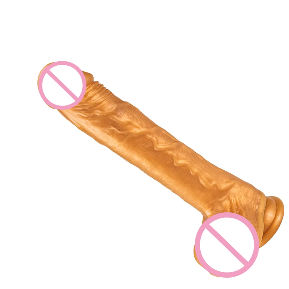 Soft Jelly Dildo Testis Realistic Anal Dildo Penis Suction Cup Male Dick Female Masturbation Fidget Toys Sex Toys for Woman