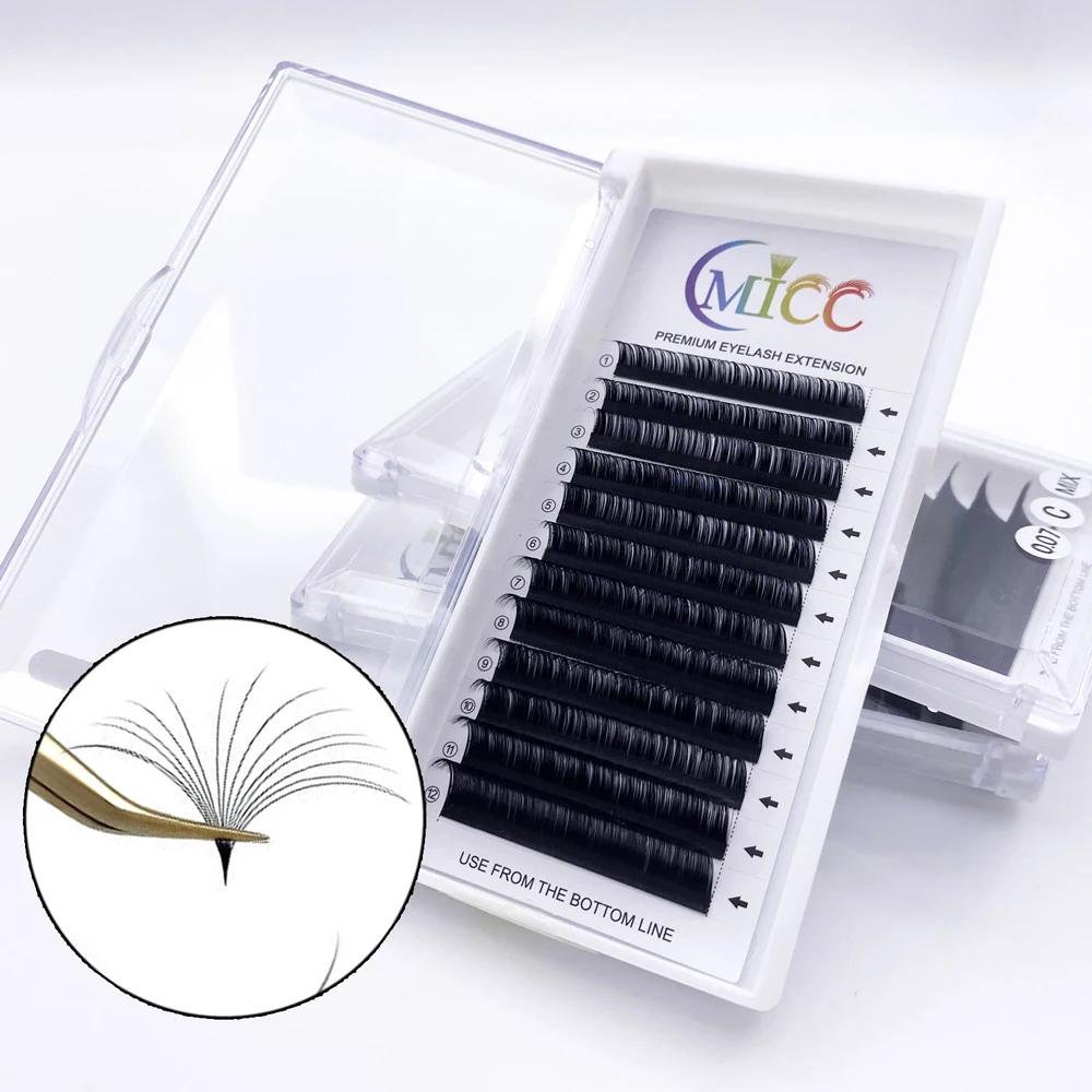 Synthetic Fast Bloom Austomatic Flowering Self-Making Magic Volume Soft Natural Makeup Easy Fan Lashes Faux Eyelash Extension