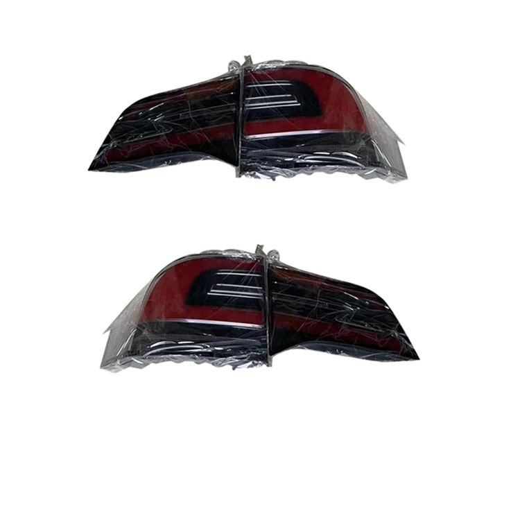 1 pair Materials Suitable For Tesla Model X Rear Tail Light Left And Right Tail Cover Light Auto Parts