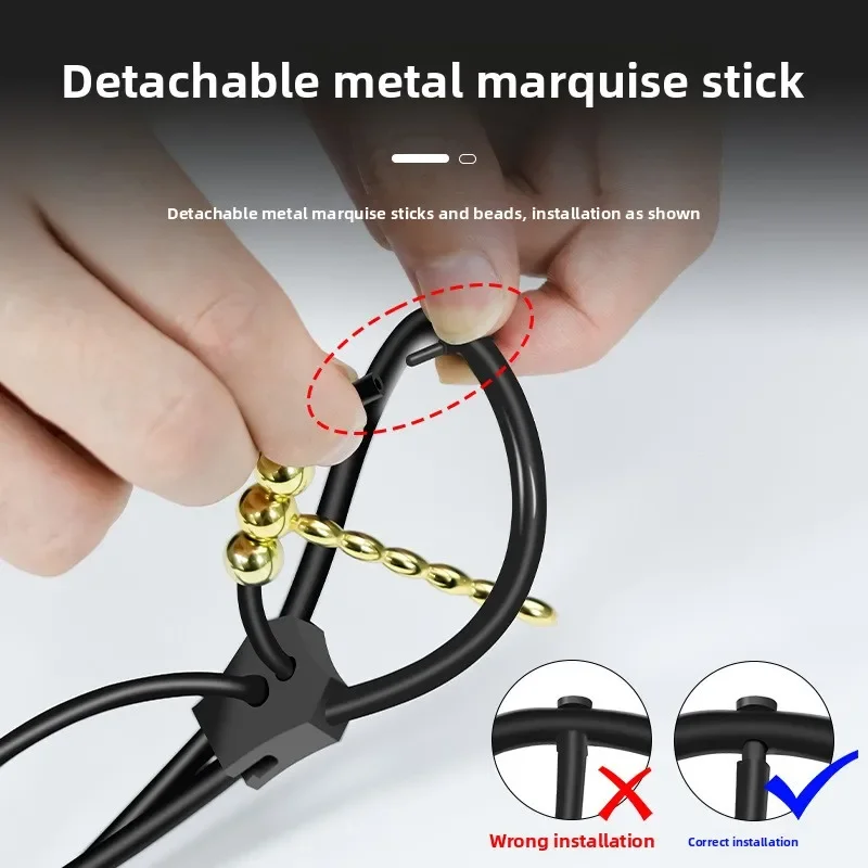 Electro Shock Penis Plug Ring for Stimulation