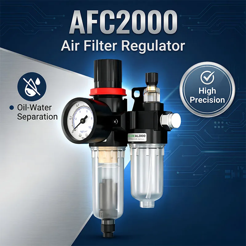 

AFC2000 G1/4 Air Compressor Oil Water Separator Air Pump Pneumatic Filter Air Source Processor Used To Reduce The Pressure