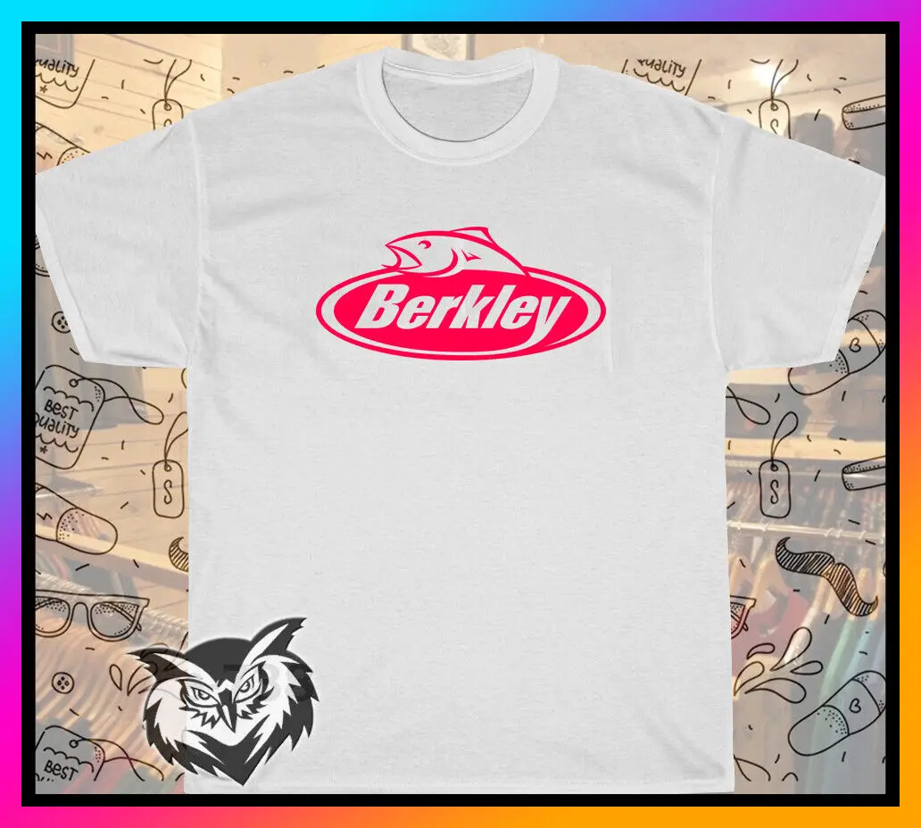 Camiseta divertida americana con logotipo de pesca de Berkley, nuevo artículo, talla S-5XL