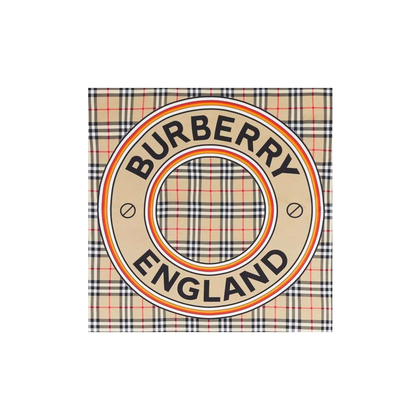 Burberry Mulberry Silk Scarves Unisex Multicolor 80531821