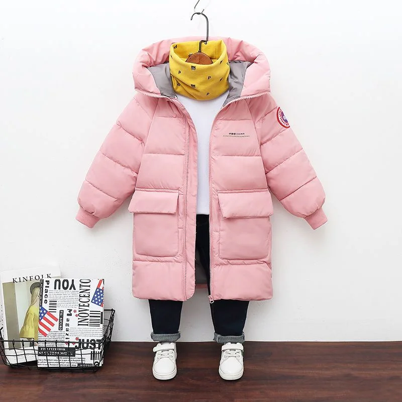 Boys Down Coat Jacket Cotton Outerwear Windbreak 2023 Charming Thicken Velvet Winter Warm Ski Outfits Children\'s Clothing