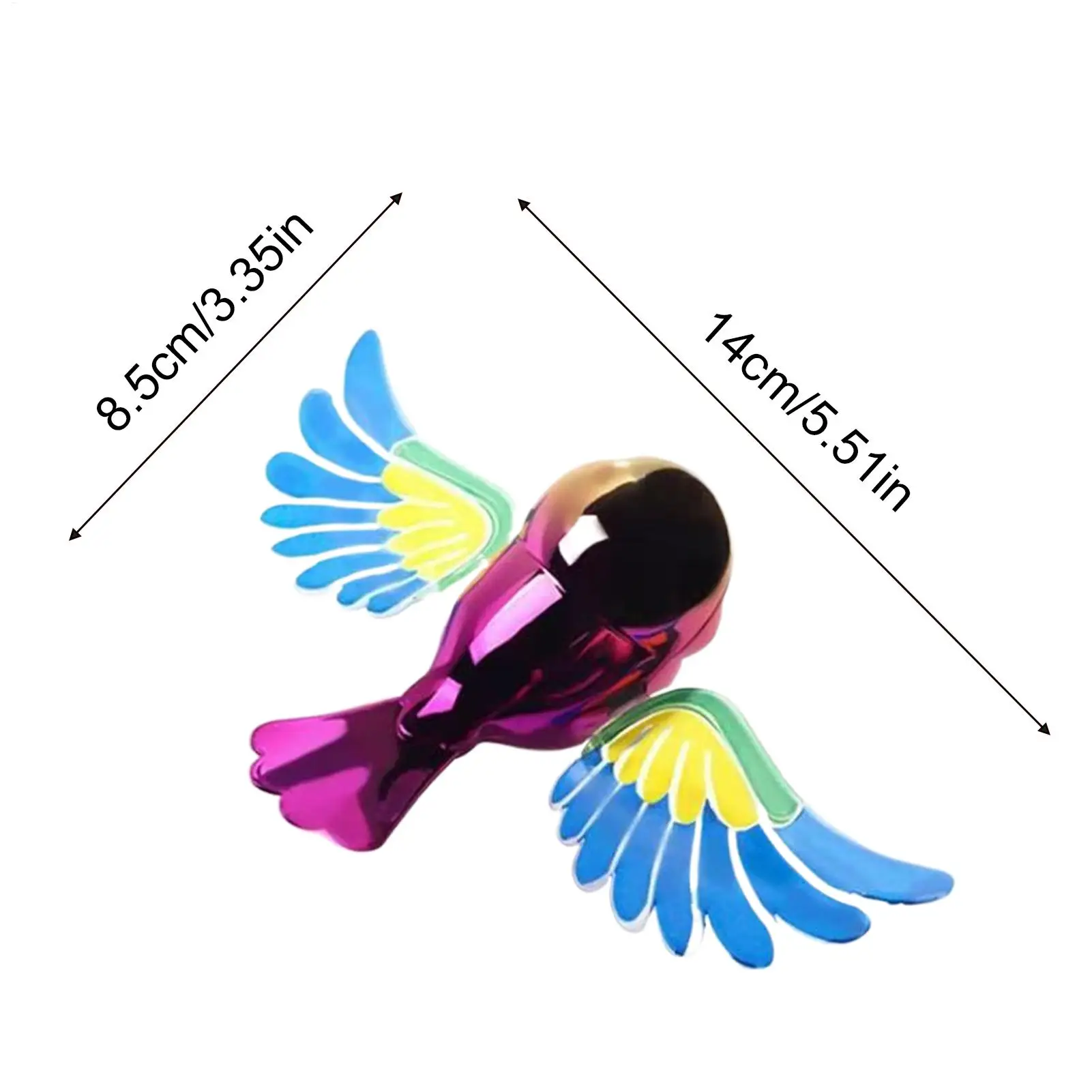 Rearview Mirror Accessories Wind-Powered Funny Cute Flying Bird Automotive Rearview Mirror Decor For Automotive Truck RV SUV view 6