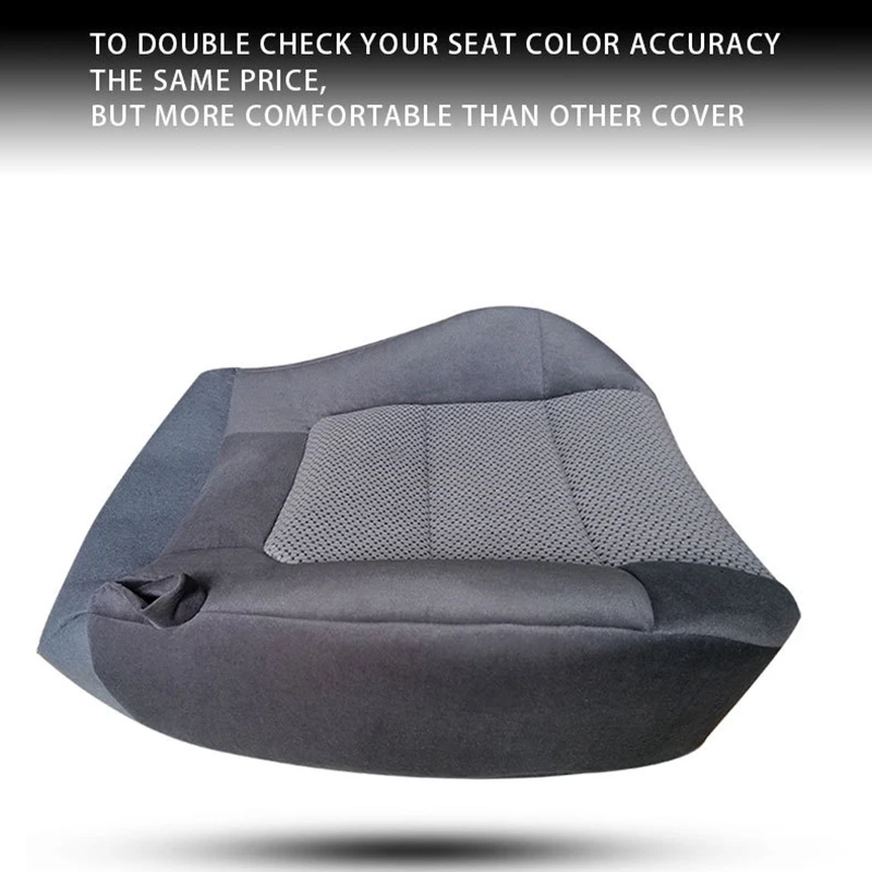 For 2001 2002 2003 Ford F150 XLT Super-Crew -Passenger Side Bottom Cloth Seat Cover Gray