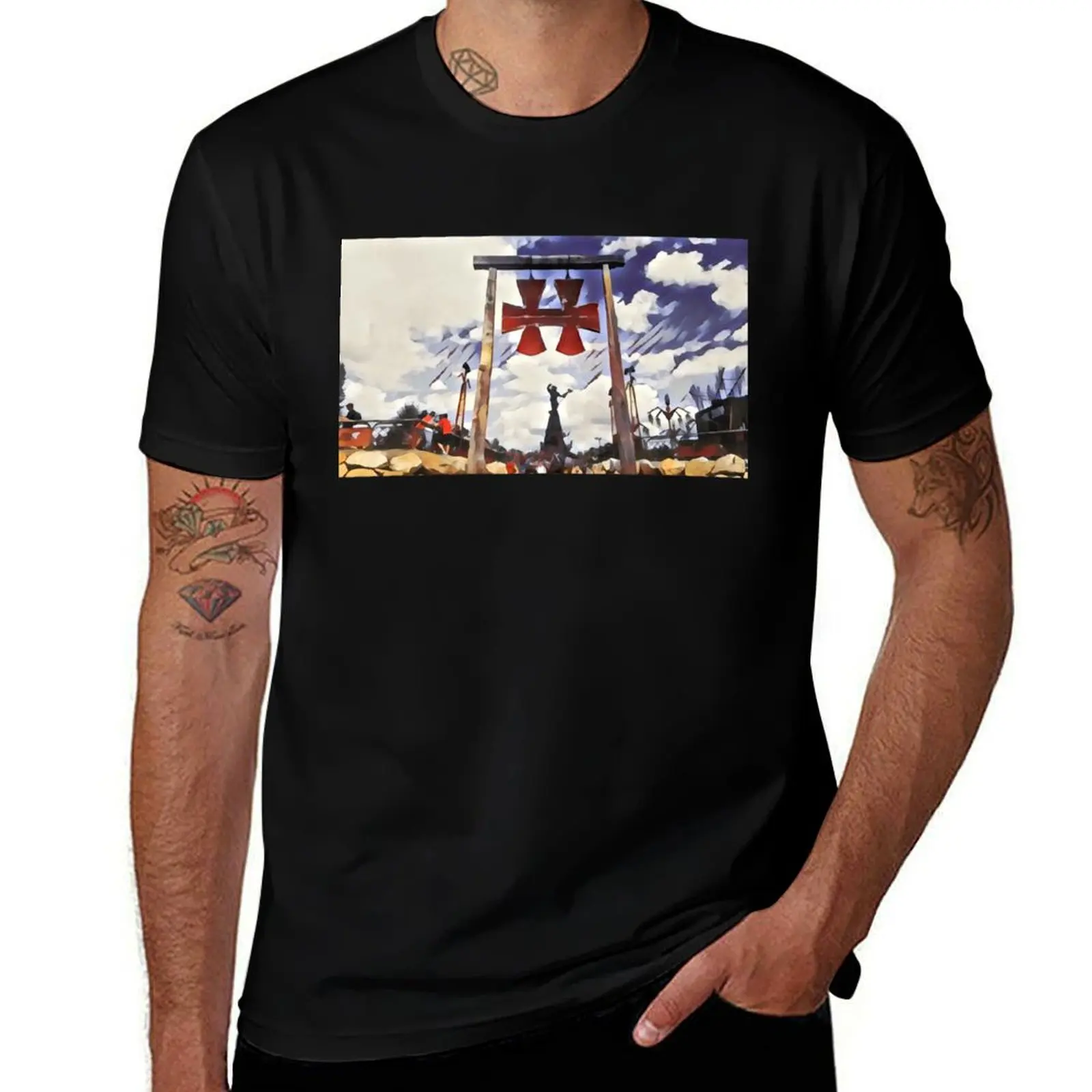 Hellfest Music Festival, Clisson, France (v3) T-Shirt man t shirt summer T-Shirt