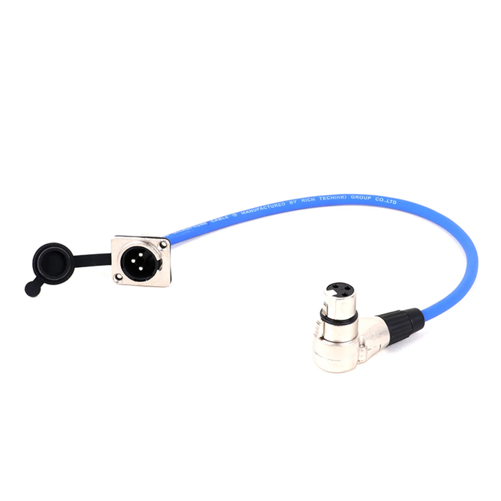 XLR Cable 3Pin D-Type XLR Male Panel Mount to 3PIN XLR Right Angle Female Connector Multicolor Cord for Microphone Mixer 0.3-15M