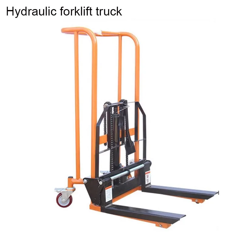 Mini 200kg Load-Bearing Forklift Portable Manual Handling Stacker Light and Small Household Lift Truck Folding Flat Tiger Cart