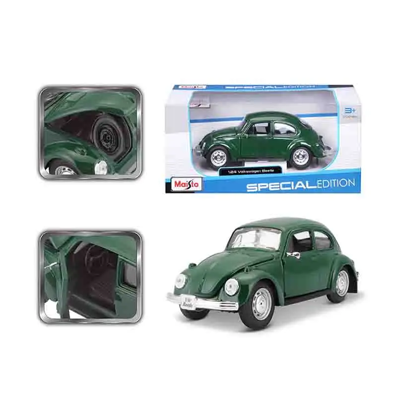 مايستو 1:24 فولكس فاجن بيتل بي ام دبليو Mini Liga Em Miniatura Diecast Modelo De Carro Brinquedo Personalizado Ornamento Coleencia Pres