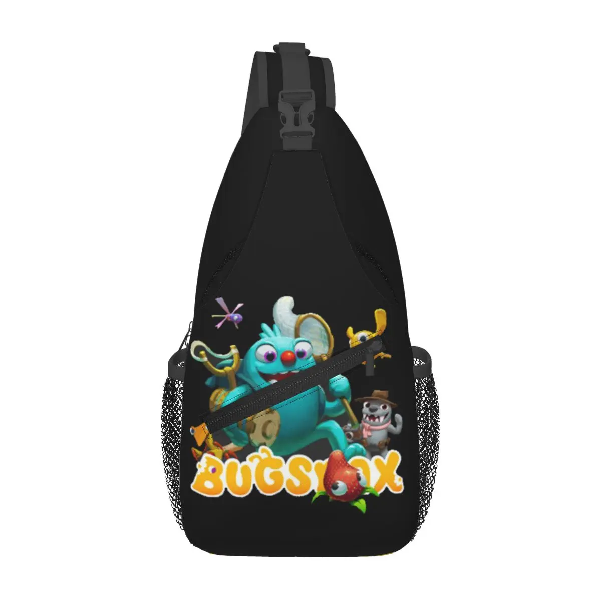 

Bugsnax Chest Bag Men Sling Crossbody Backpack Chest Bag Traveling Hiking Daypack Shoulder Bag