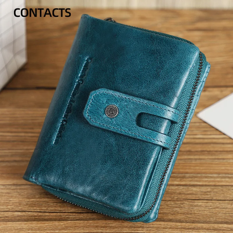

HTS-C2149 Casual Buckle Women's Wallet Made of Cowhide and Multifunctional Genuine Leather for Women