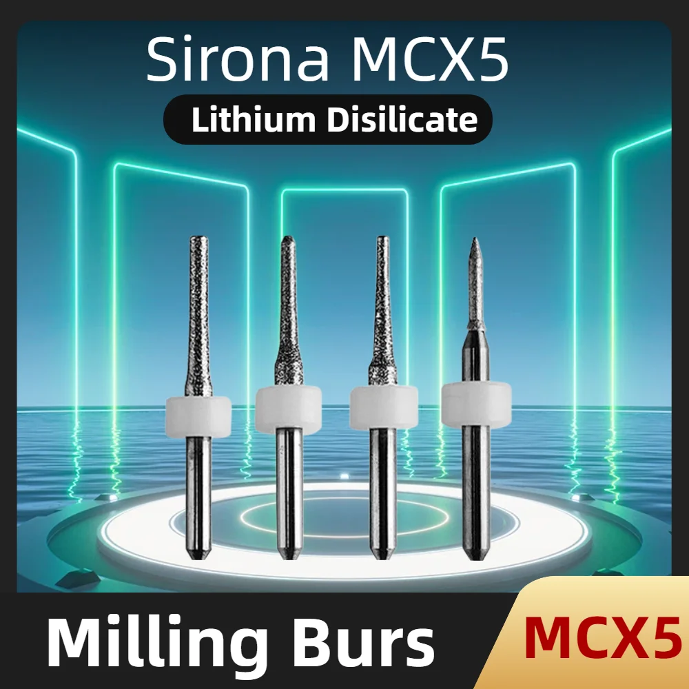 MCX5 Dental Milling Cutters for Sirona CAD CAM Lithium Disilicate D3 Shank Grinding Tools Dental Milling Burs