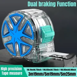 High precision steel tape measure retractable Wear-resistant and drop resistant 5M measuring tape Household measuring tools