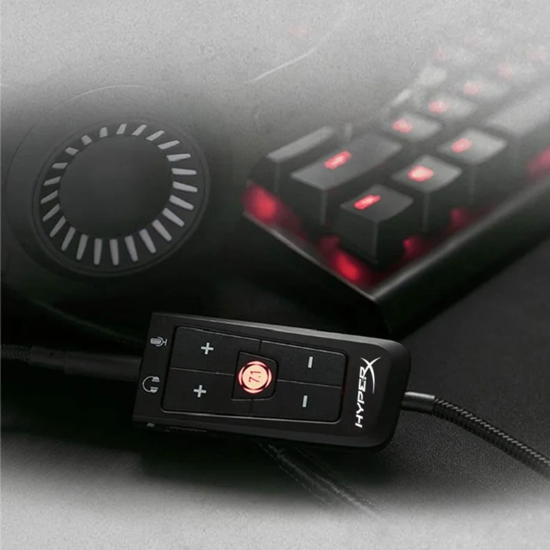 HyperX DSP Cloud Virtual 7.1 Virtual Surround Sound Card Remote Control Built-in DPS for HyperX Cloud 2 Flight Stinger